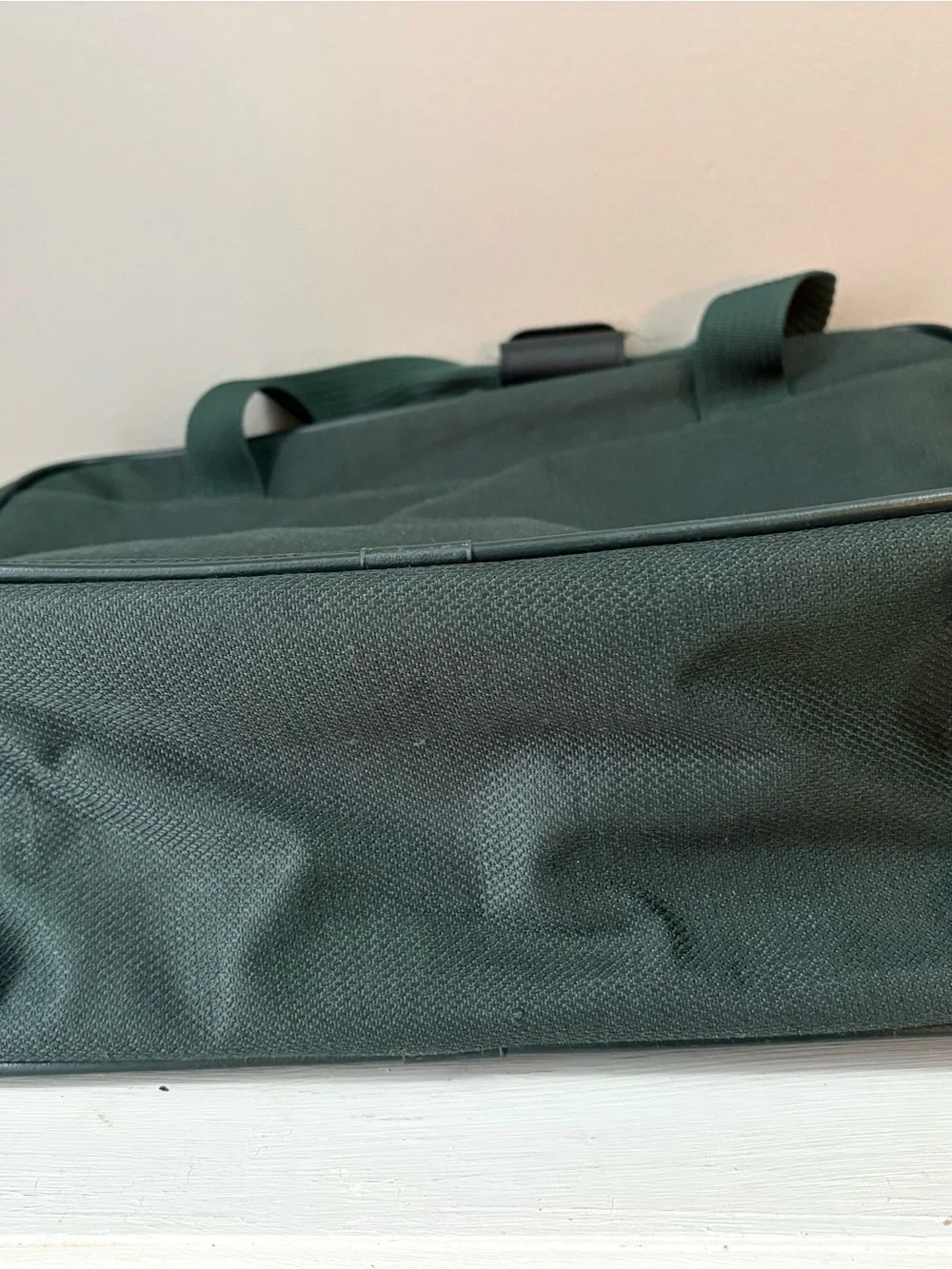 Corporate Dark Green Laptop Briefcase with Airline Logo